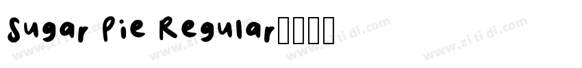 Sugar Pie Regular字体转换